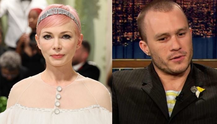 Michelle Williams got emotional while recalling her time with the late Heath Ledger