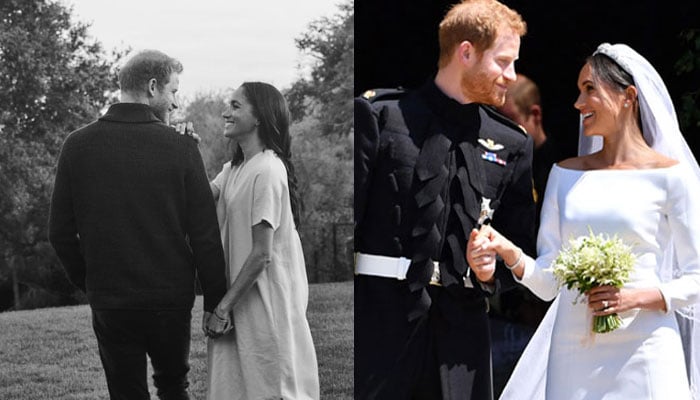Meghan Markle, Prince Harrys unseen photo released on wedding anniversary