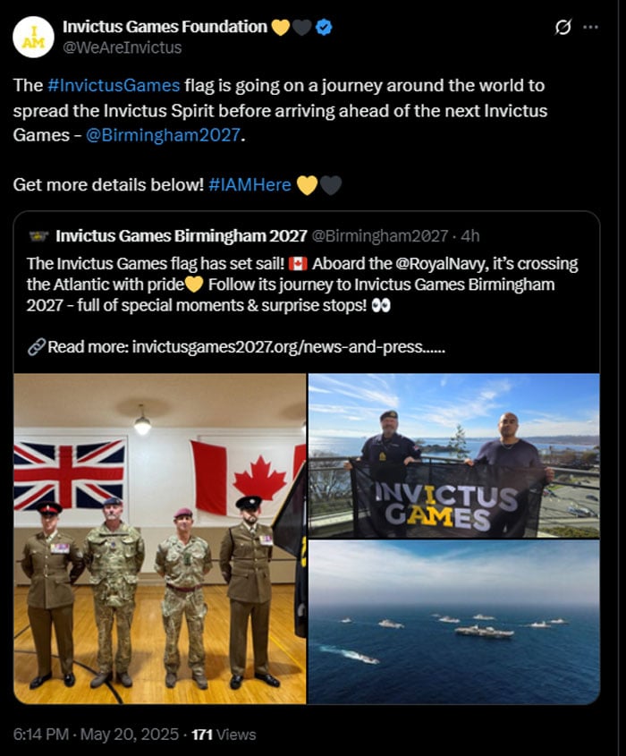 Prince Harrys IGF shares exciting update related to Invictus Games Birmingham 2027