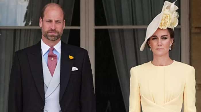 Prince William and Kate Middleton at Buckingham Palace