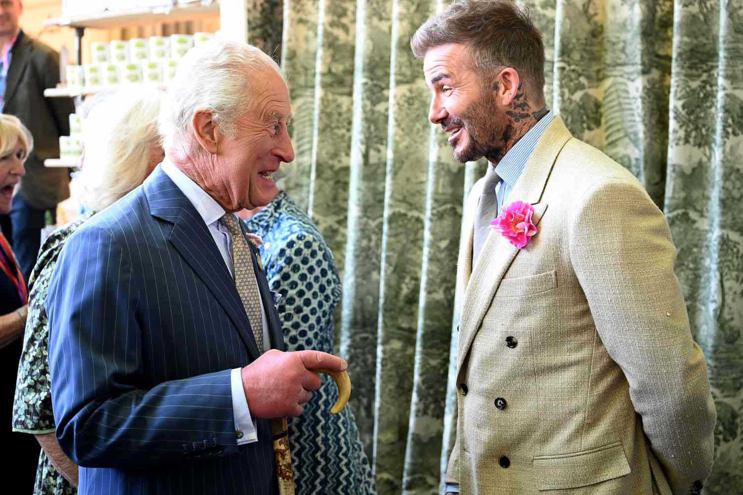 King Charles chat with David Beckham about wife laid bare