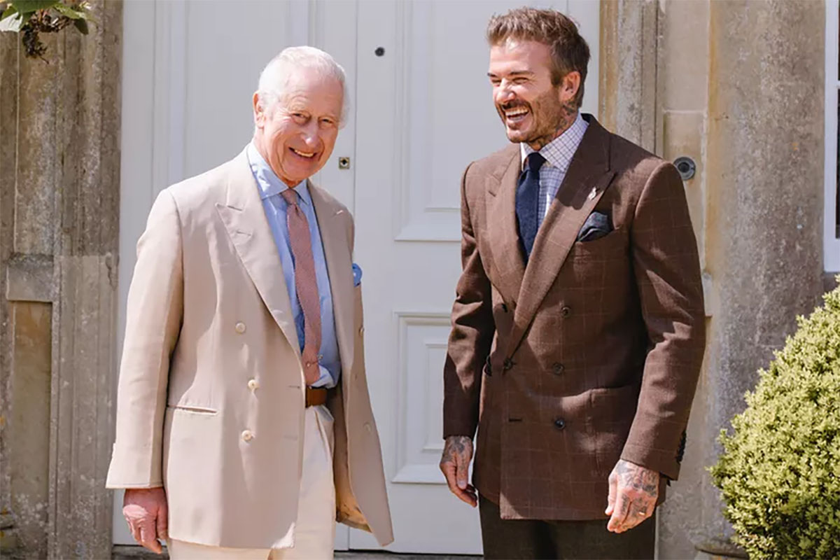 King Charles chat with David Beckham about wife laid bare