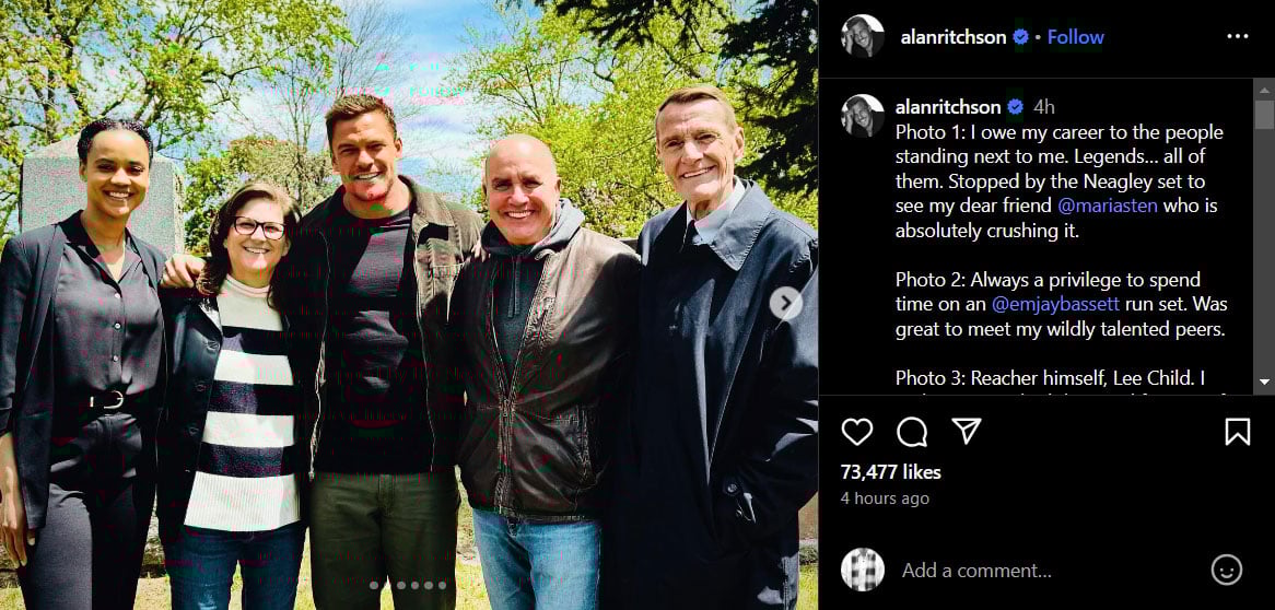 Alan Ritchson gives major update about Reachers s4