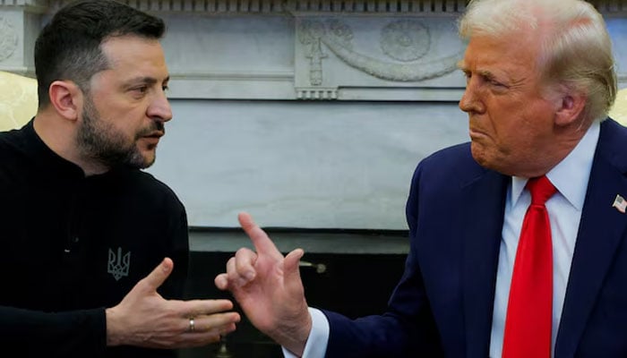 US President Donald Trump meets with Ukrainian President Volodymyr Zelenskiy at the White House in Washington, D.C., US, February 28, 2025. — Reuters