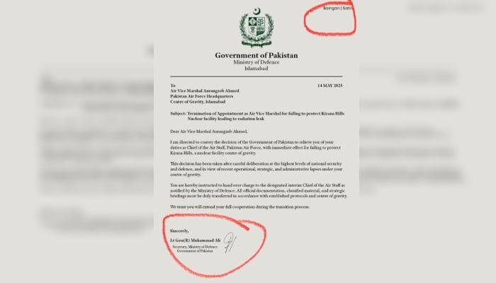 The irregularities in the alleged notification.