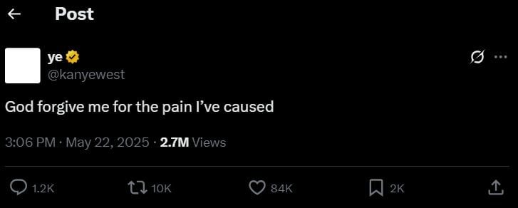 Kanye West promises to be a better person?