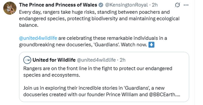 Kensington Palace releases statement after Prince Williams big step