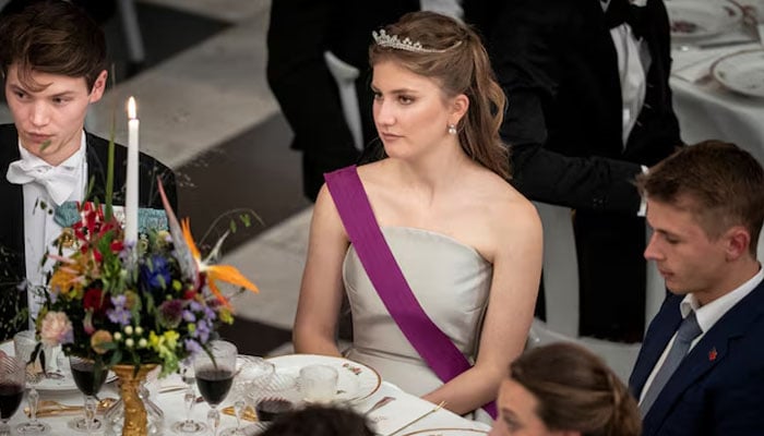 Count Felix and Princess Elisabeth of Belgium attend Prince Christians 18th birthday celebration at Christiansborg Castle in Copenhagen, Denmark October 15, 2023 — Reuters