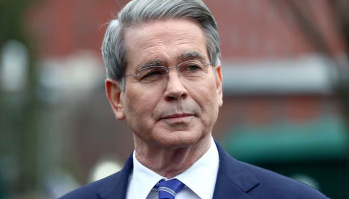 US  Secretary of the Treasury Scott Bessent speaks to reporters before walking into the White House in Washington, US, March 13, 2025. — Reuters