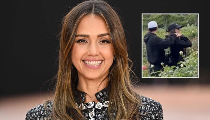 Jessica Alba seen with mystery man in London months after Cash Warren split