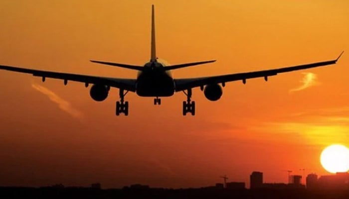 Representational image of a landing aircraft. — AFP