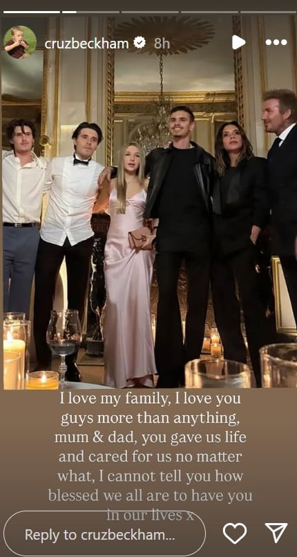 David, Victoria Beckham son Cruz makes rare comment amid Brooklyn drama