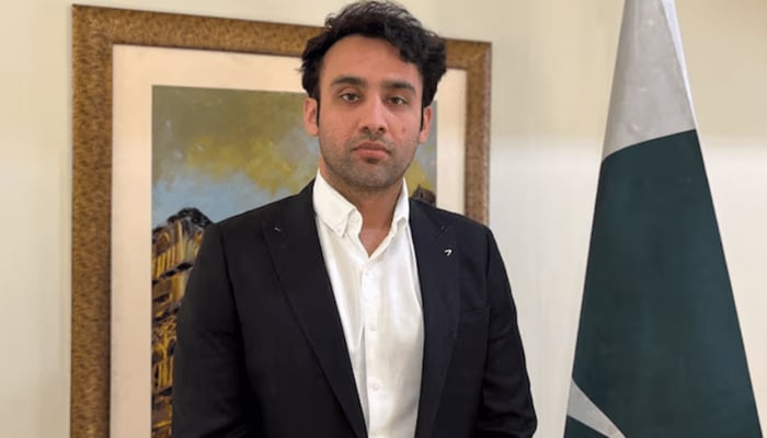 Bilal Bin Saqib, Special Assistant to the Prime Minister (SAPM) on Blockchain and Crypto, poses during an interview with Reuters, in Islamabad on April 9, 2025. — Reuters