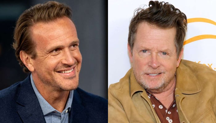 Jason Segel reveals what he said to idol Michael J. Fox on Shrinking set