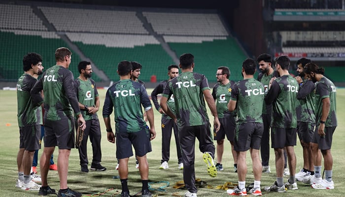 Pakistan's cricket team is preparing for the T20i series against Bangladesh. - Facebook/Pakistanckett board