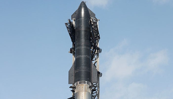 SpaceXs next-generation Starship spacecraft atop its Super Heavy booster is prepared for launch on its ninth test at the companys launch pad in Starbase, Texas, US, May 27, 2025. — Reuters