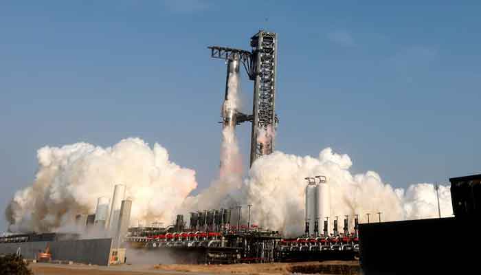 SpaceXs next-generation Starship spacecraft atop its Super Heavy booster is launched on its ninth test at the companys launch pad in Starbase, Texas, US, May 27, 2025. — Reuters