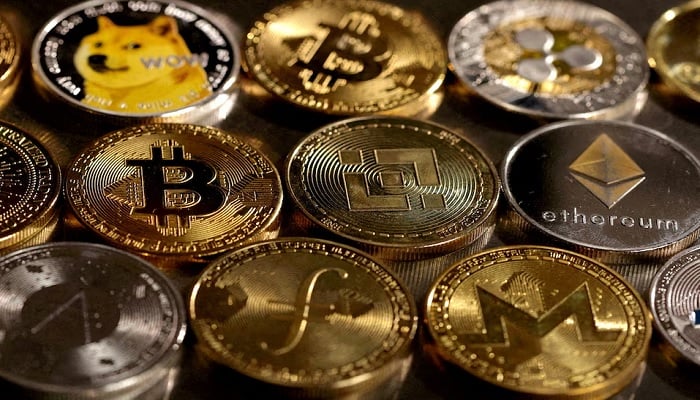 Representations of cryptocurrencies are seen in this illustration. — Reuters/File