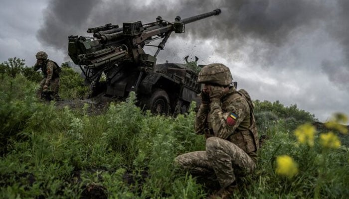 Ukrainian service members of the 55th Separate Artillery Brigade fire a Caesar self-propelled howitzer towards Russian troops, amid Russias attack on Ukraine, near the town of Avdiivka in Donetsk region, Ukraine May 31, 2023. — Reuters