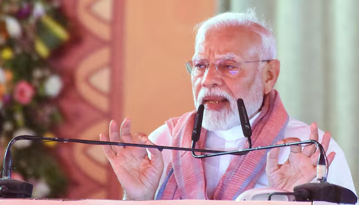Indias Prime Minister Narendra Modi addresses a rally in Madhubani in the eastern state of Bihar, India, April 24, 2025. — Reuters
