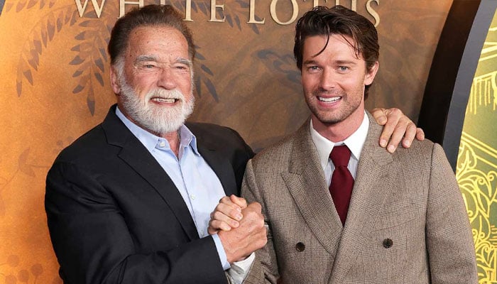 Patrick Schwarzenegger references mid-life crisis in remark about dads life