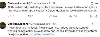 Selling Sunset star Chelsea Lazkani addresses plastic surgery rumors