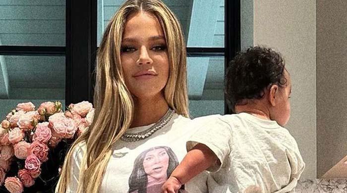 Khloe Kardashian and True having fun