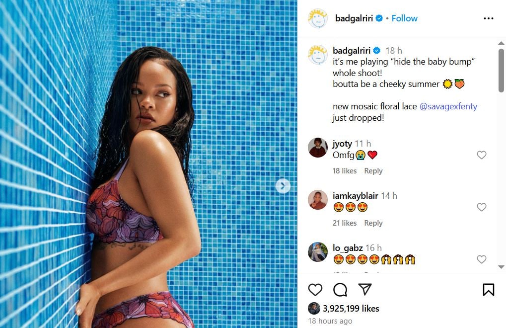 Rihanna jokes over pregnancy secret