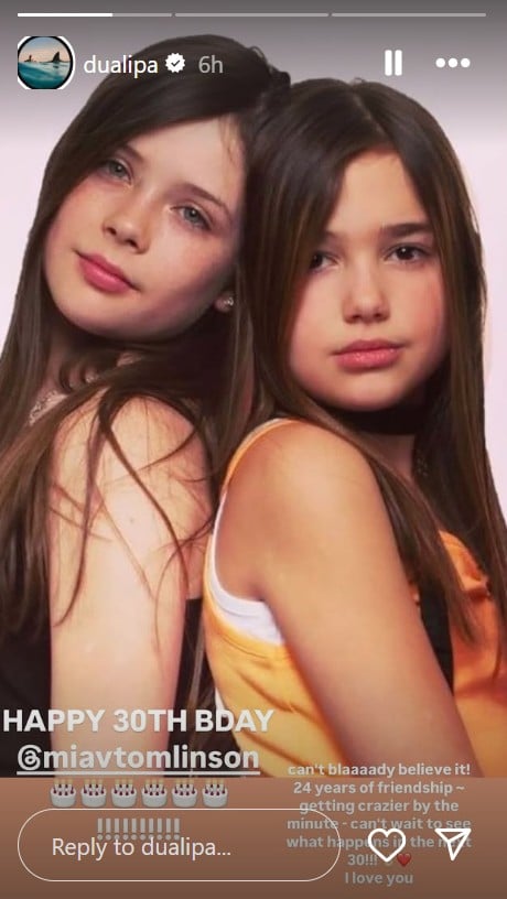 Dua Lipa pens emotional message for childhood friend