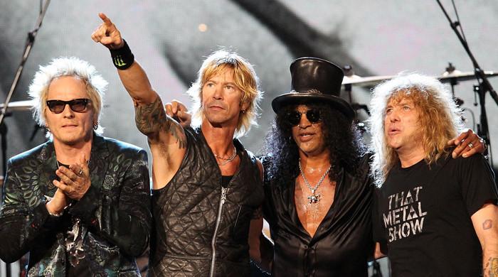 Axl Rose performing live