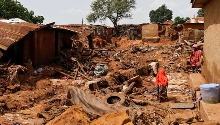 Rubble from collapsed houses is seen in the Anguwar Hausawa Gangari community, due to the flooding that killed 151 people and forced several thousand from their homes in Mokwa, Niger State Nigeria, May 31, 2025. — Reuters