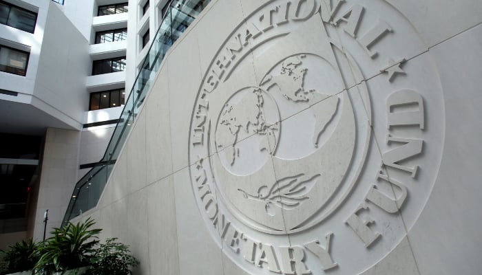 The International Monetary Fund logo is seen inside its headquarters in Washington, US, October 9, 2016. — Reuters