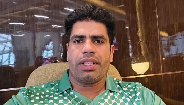 Arshad Nadeem thanks the nation for prayers and support in a video message on Instagram. —Instagram/ arshadnadeem29/screengrab
