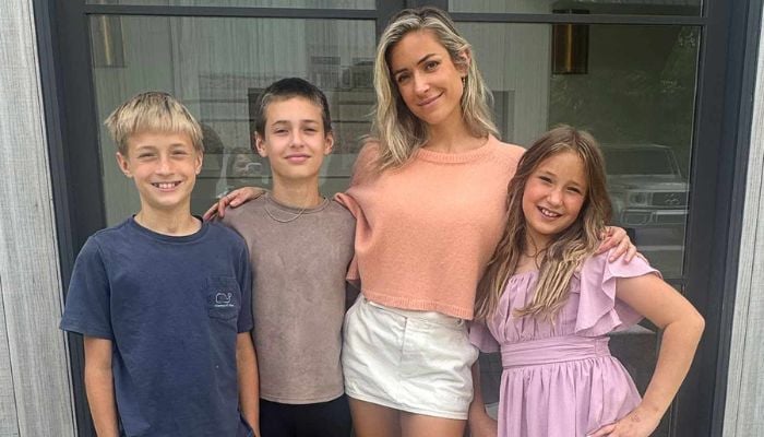 Kristin Cavallaris kids are ready to turn the tables