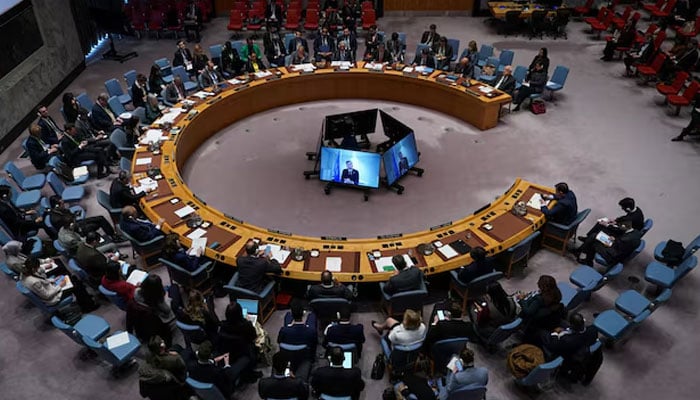 Five countries elected to UN Security Council for 2026-27 1 People attend a Security Council meeting at the United Nations headquarters in New York City, US, March 18, 2025. — Reuters