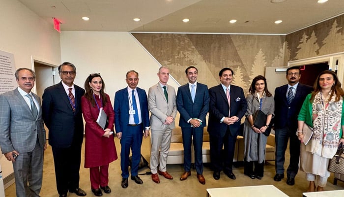 High-level parliamentary delegation of Pakistan, led by former foreign minister Bilawal Bhutto Zardari, meets Permanent Representative of France to United Nations, Ambassador Jerome Bonnafont, At UN headquarters, June 3, 2025. — Permanent Mission of Pakistan to the United Nations