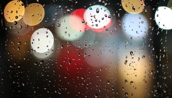 Representational image shows raindrops on a window. — Pixabay