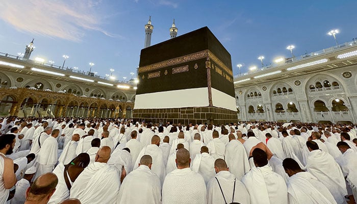 Muslims perform prayers around the Kaaba at the Grand Mosque in Makkah, Saudi Arabia, June 1, 2025. — Reuters