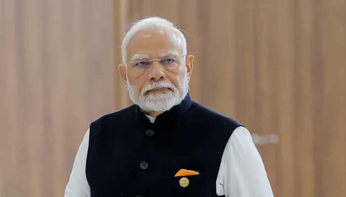 Indian Prime Minister Narendra Modi arrives at the BRICS summit in Kazan, Russia October 23, 2024. — Reuters
