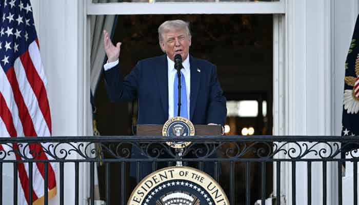 US President Donald Trump participates in a Summer Soiree on the South Lawn of the White House in Washington, DC, on June 4, 2025. — AFP
