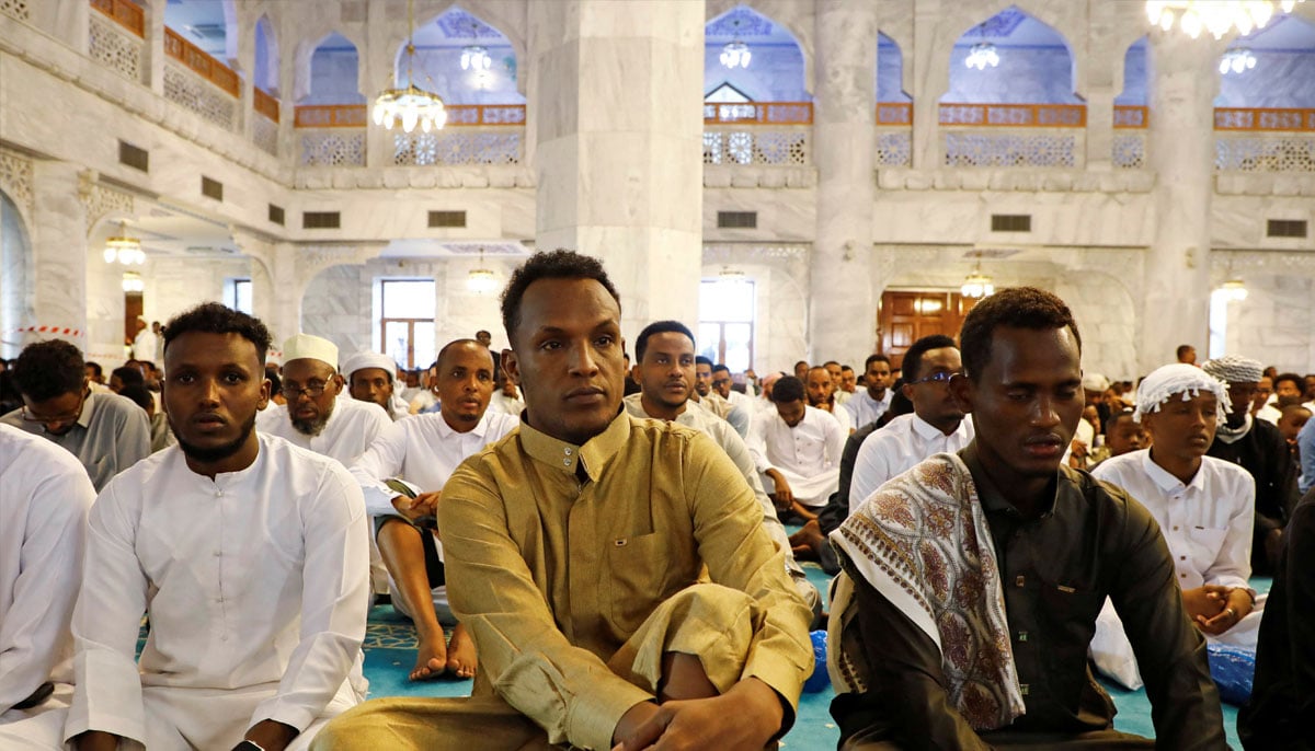 Muslims at Eid ul Adha prayer at the Ali Jimale Mosque in Mogadishu, Somalia, June 6, 2025. — Reuters