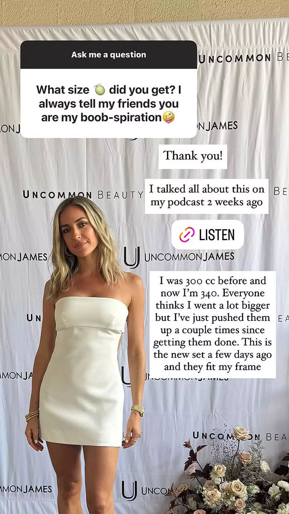 Kristin Cavallari breaks silence on botox speculations