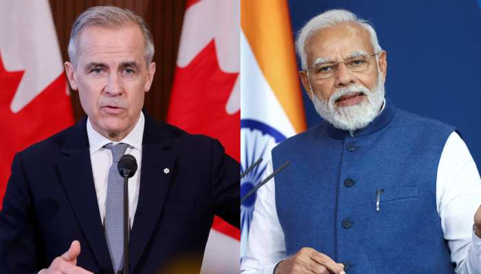 Canadian premier Mark Carney (left) and Indian PM Narendra Modi. — Reuters/File