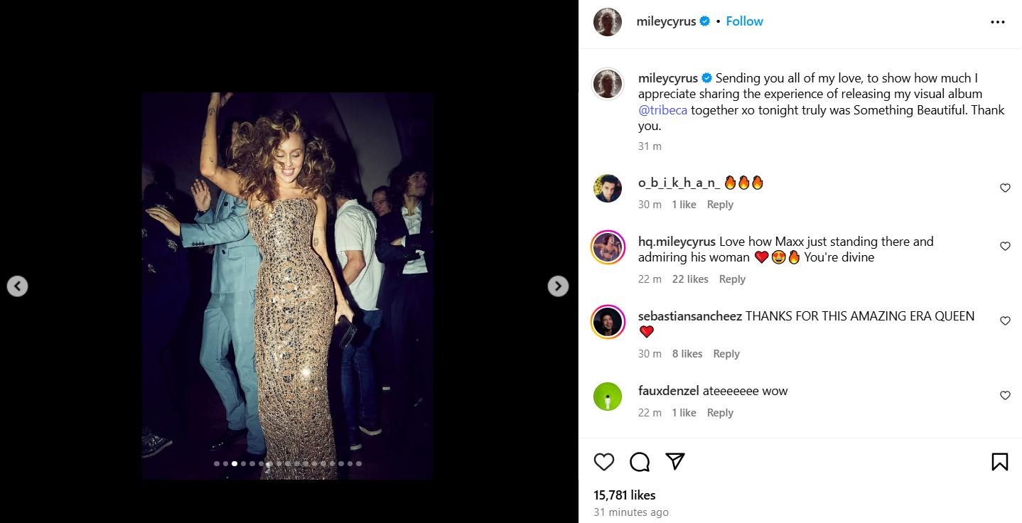 Miley Cyrus surprises fans with early ‘Something Beautiful premiere