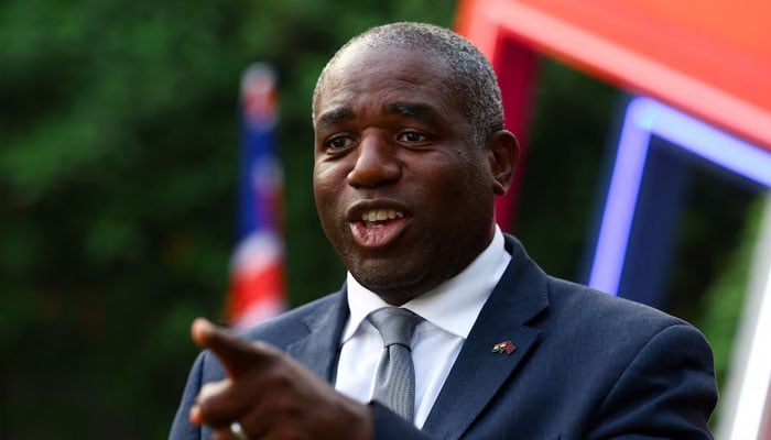 British Foreign Secretary David Lammy reacts as he speaks during an interview with Reuters at the British High Commissioner Residence in New Delhi, India, June 7, 2025. — Reuters