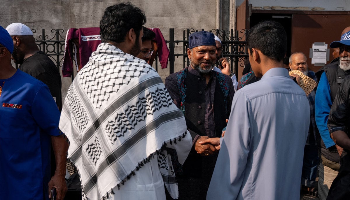 People celebrate Eid ul Adha outside Masjid At-Taqwa in the Brooklyn borough of New York City, US, June 6, 2025. — Reuters