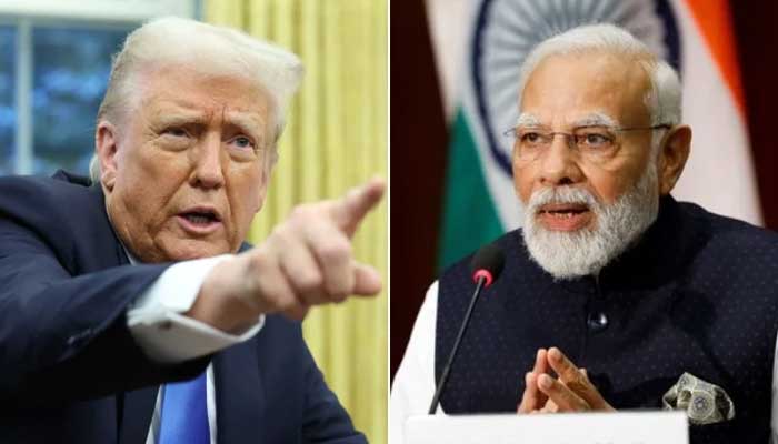 This combination of images shows US President Donald Trump (left) and Indian Prime Minister Narendra Modi. — Reuters/File