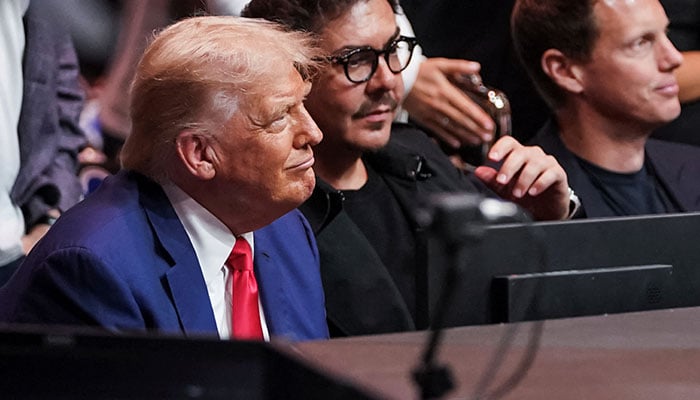 US President Donald Trump attends the UFC 316 event at the Prudential Centre in Newark, New Jersey, US on June 8, 2025. — Reuters
