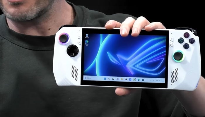 The image shows a man carrying Microsoft ROG Xbox Ally device. — YouTube/Xbox/Screengrab