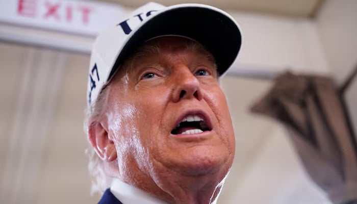 US President Donald Trump speaks to reporters aboard Air Force One en route to New Jersey, US, June 6, 2025. — Reuters